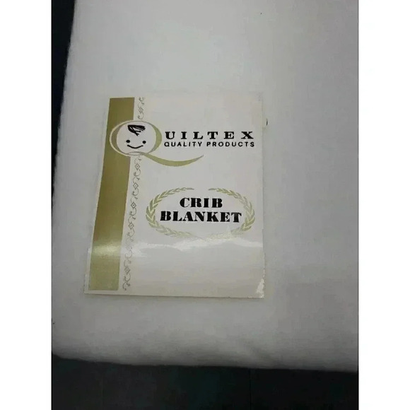 Vitnage Quiltex Crib Blanket White with Satin Trim New with Tags Dead Stock - Picture 2 of 5